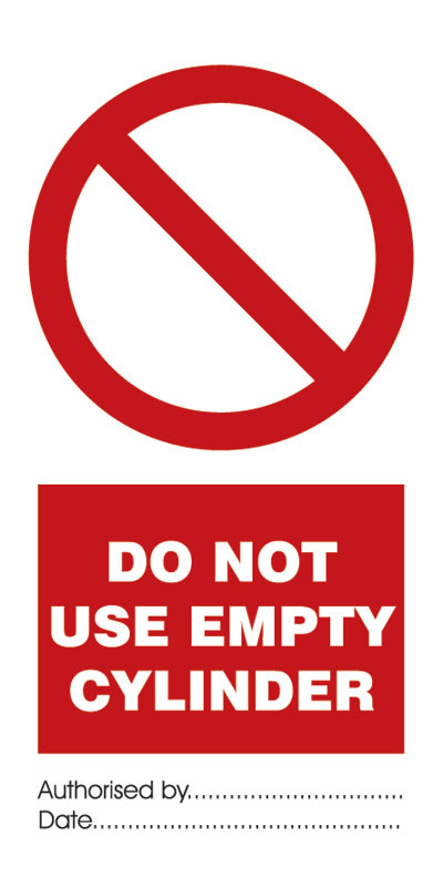 Do Not Use Empty Cylinder